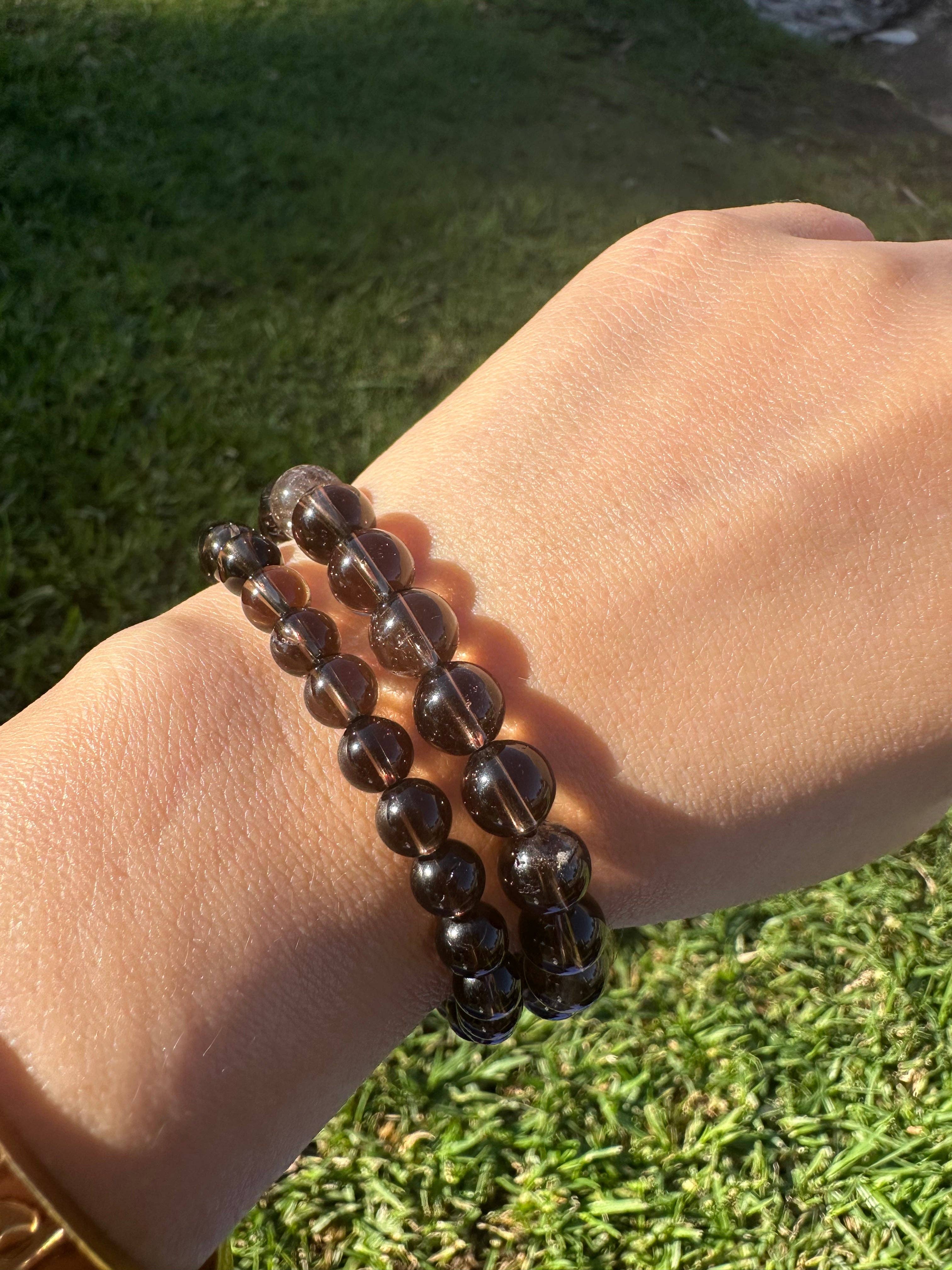 Moon Rituals - Wholesale Beaded Bracelet - Smoky Quartz Bracelet for Grounding & Solar Plexus Chakra Healing, Christmas Crystal Gift1