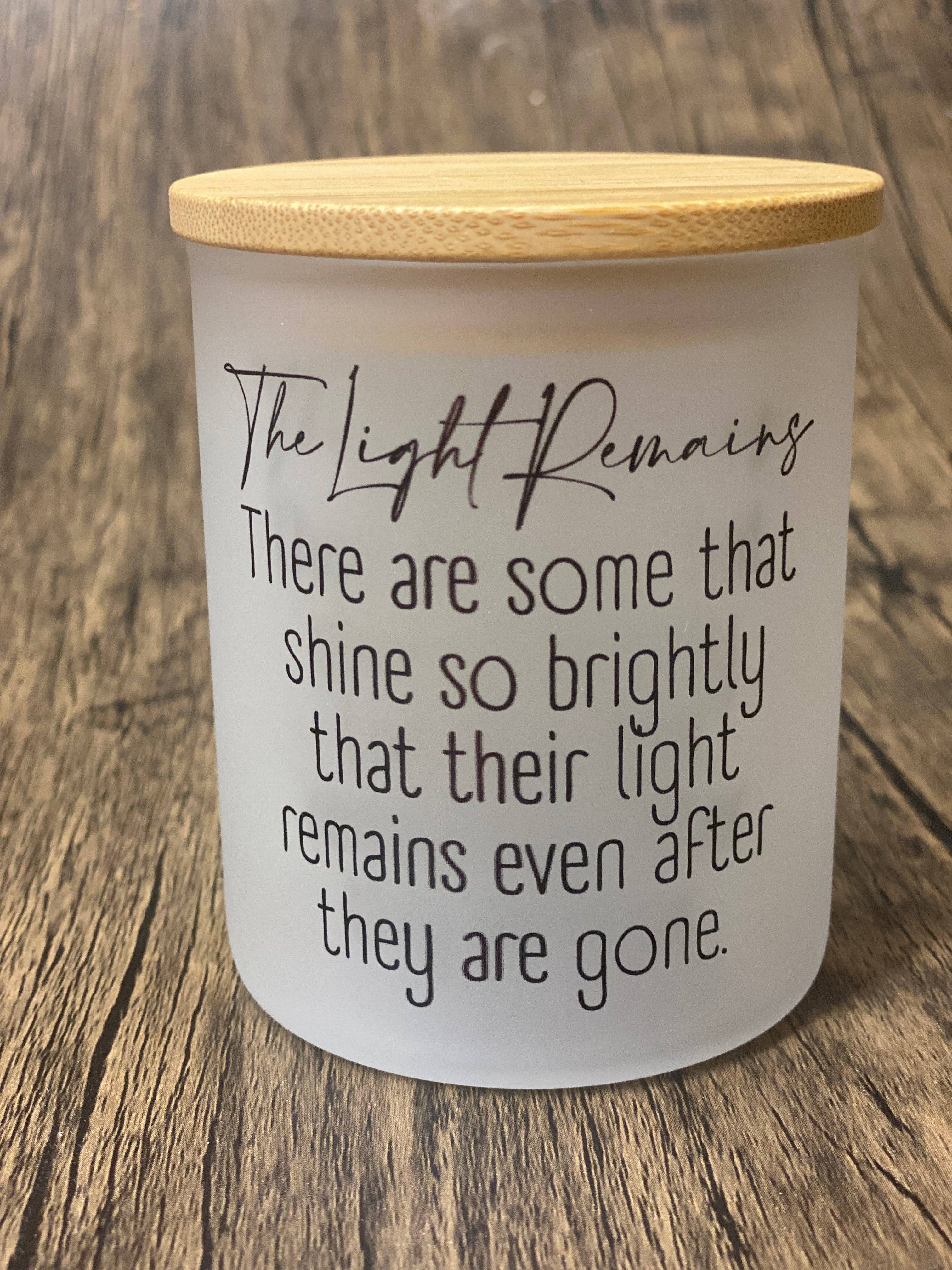 Teele and Co. - Wholesale Tea Light Candles - The Light Remains Memorial Candle Jar with Tea Light3