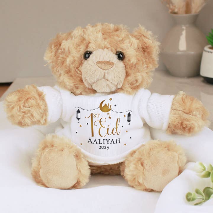 Personalised 1st Eid Teddy Bear for wholesale by Simply Canvas Art