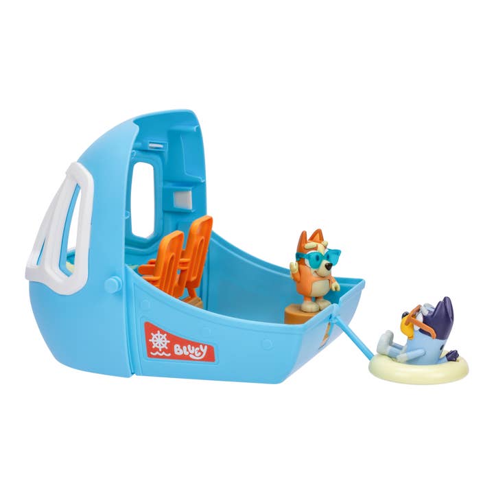 Toysmith - Wholesale Toy Set - Kids - Moose Toys Bluey 3-In-1 Airplane Boat Hotel4