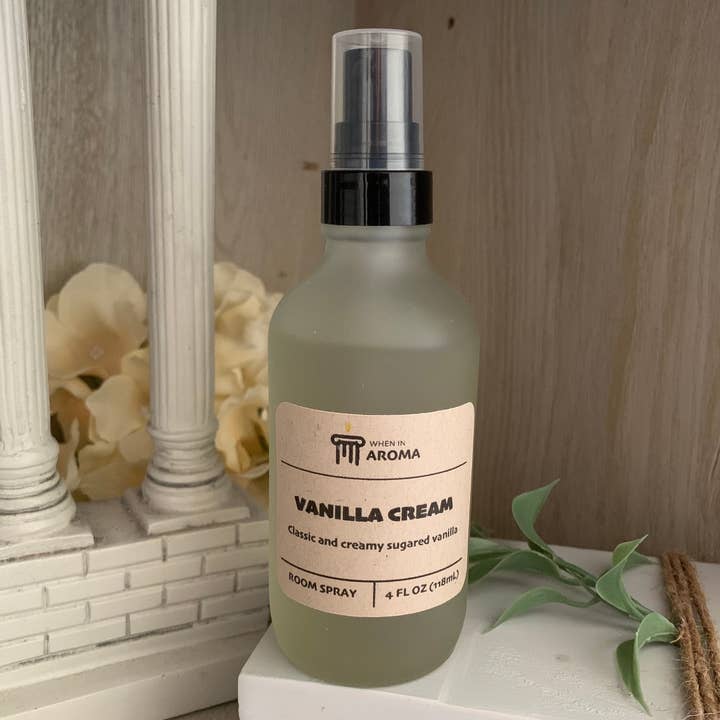 Vanilla Cream Room Spray for wholesale by When In Aroma Candle Company