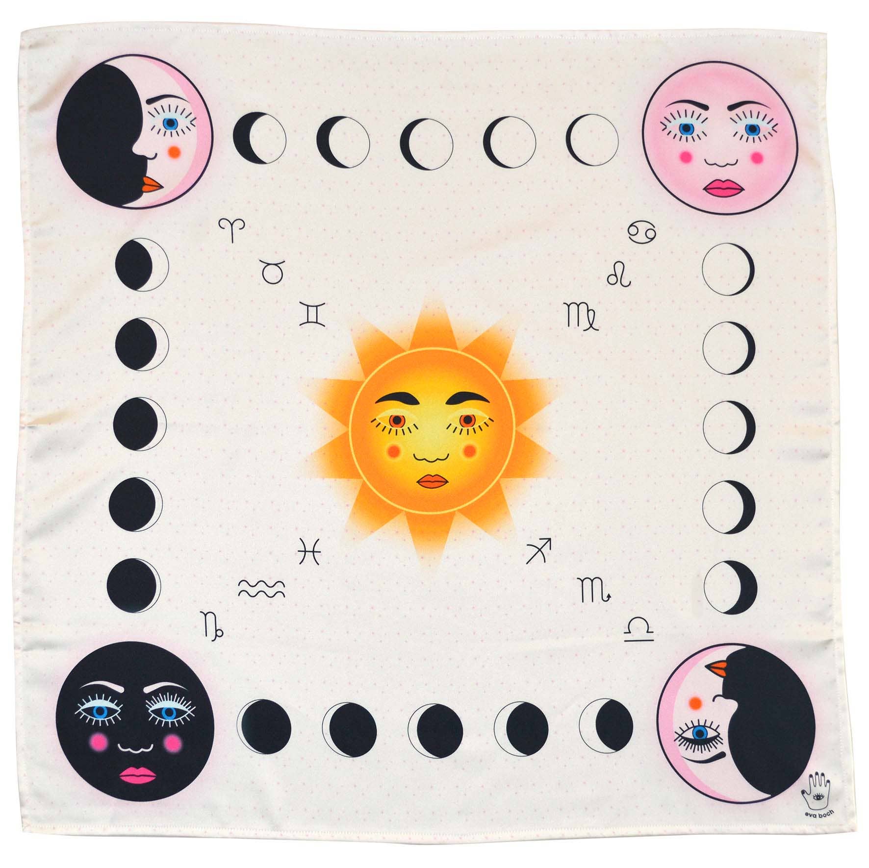 Eva Boch - Wholesale Meditation Supplies - Tela de Lectura de Tarot del Altar de la Familia Cósmica2