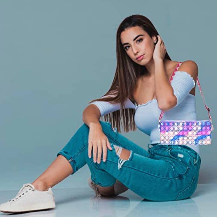 AlexisandGreenberg - Venta al por mayor Pelota antiestrés - Niños - Bolso bandolera de moda Pop Fidget3