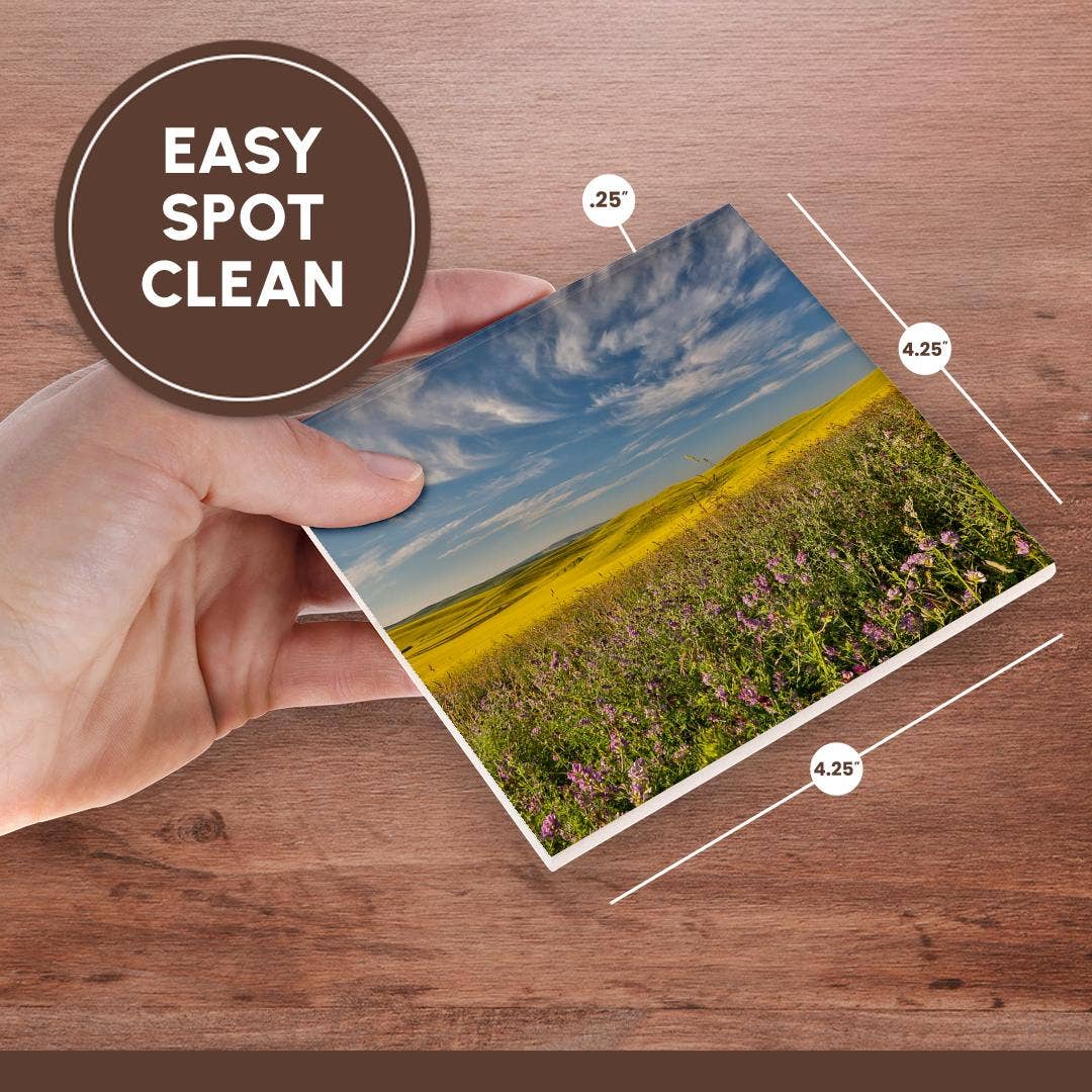 3dRose - Wholesale Coasters - 3dRose, Washington State, Palouse. Landscape of vetch and Canola fields., Coaster6