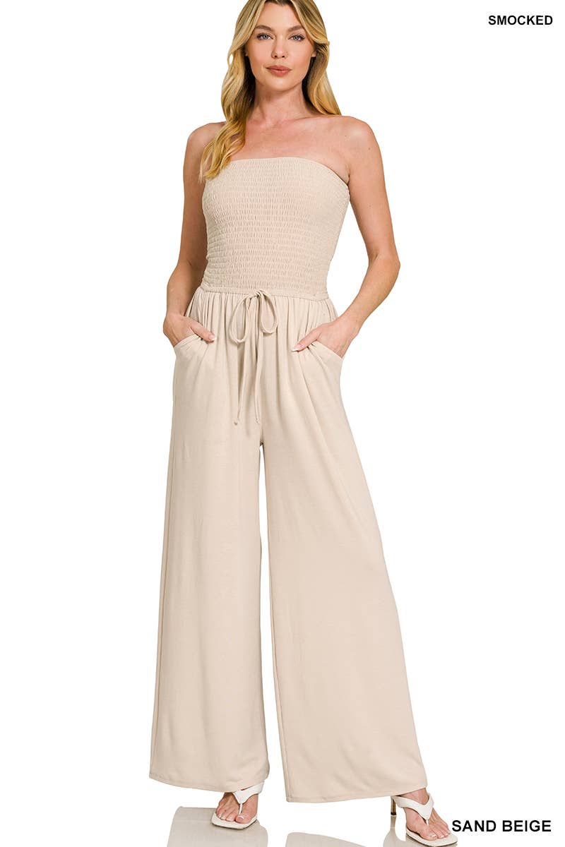 Vanilla Monkey - Wholesale Jumpsuit - Women's - Smocked Tube Top Jumpsuit8