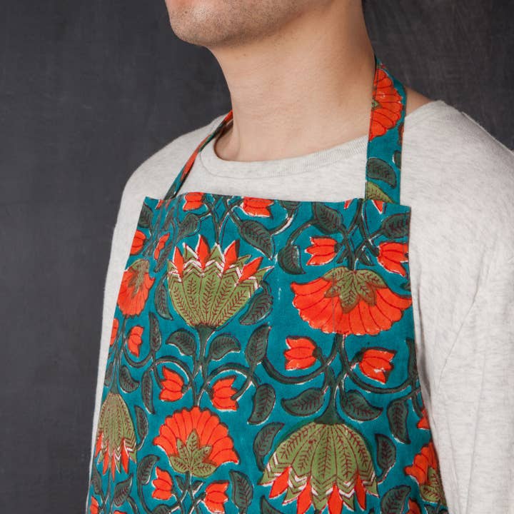Danica Heirloom - Wholesale Apron - Allure Block Print Apron