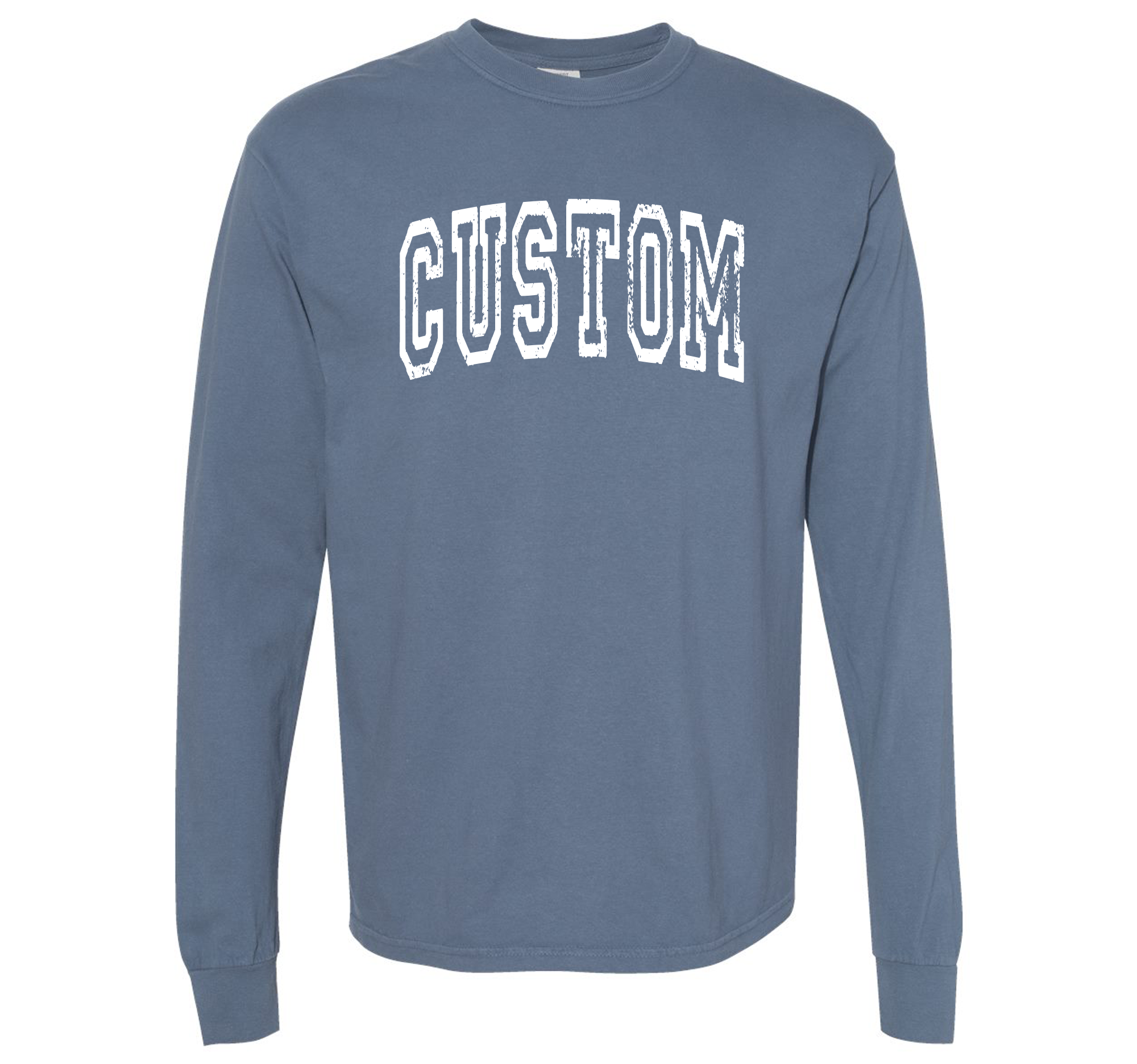 Miche Custom - Vente T-shirt sérigraphié – femme - Chemise à manches longues avec logo personnalisé, une impression, Comfort Colors®1