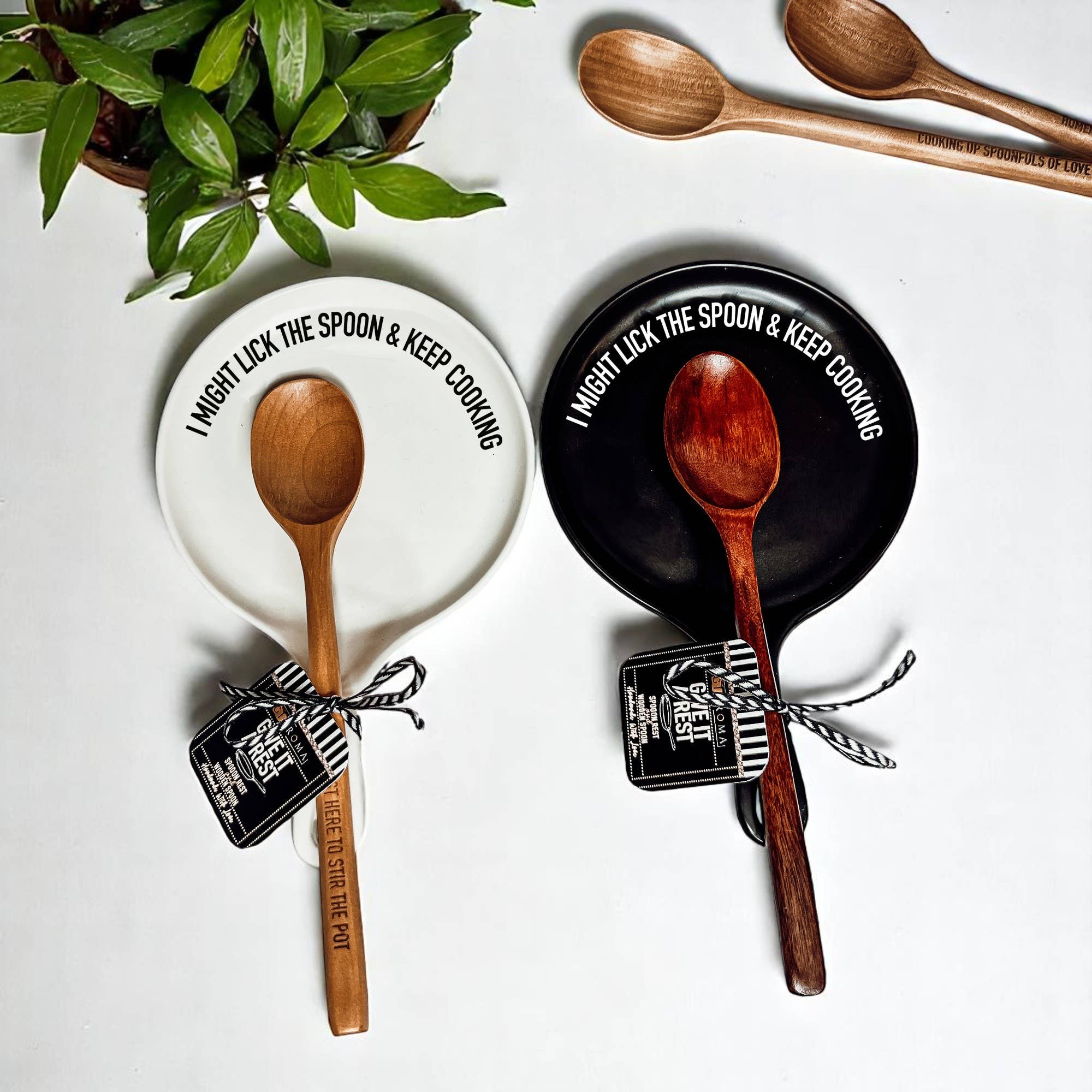 Gia Roma - Wholesale Spoon Rest - Unique Ceramic Spoon Rests & Wooden Spoon Set, Kitchen Gifts49