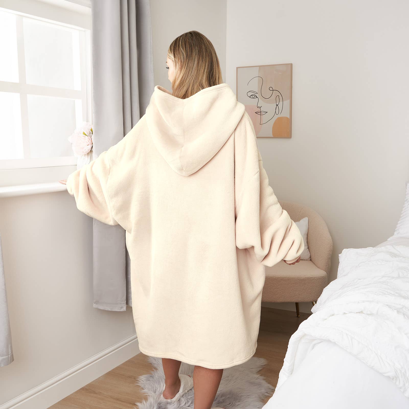 OHS - Wholesale Fleece - Women's - Sienna Oversized Hoodie Blanket Sherpa Fleece6