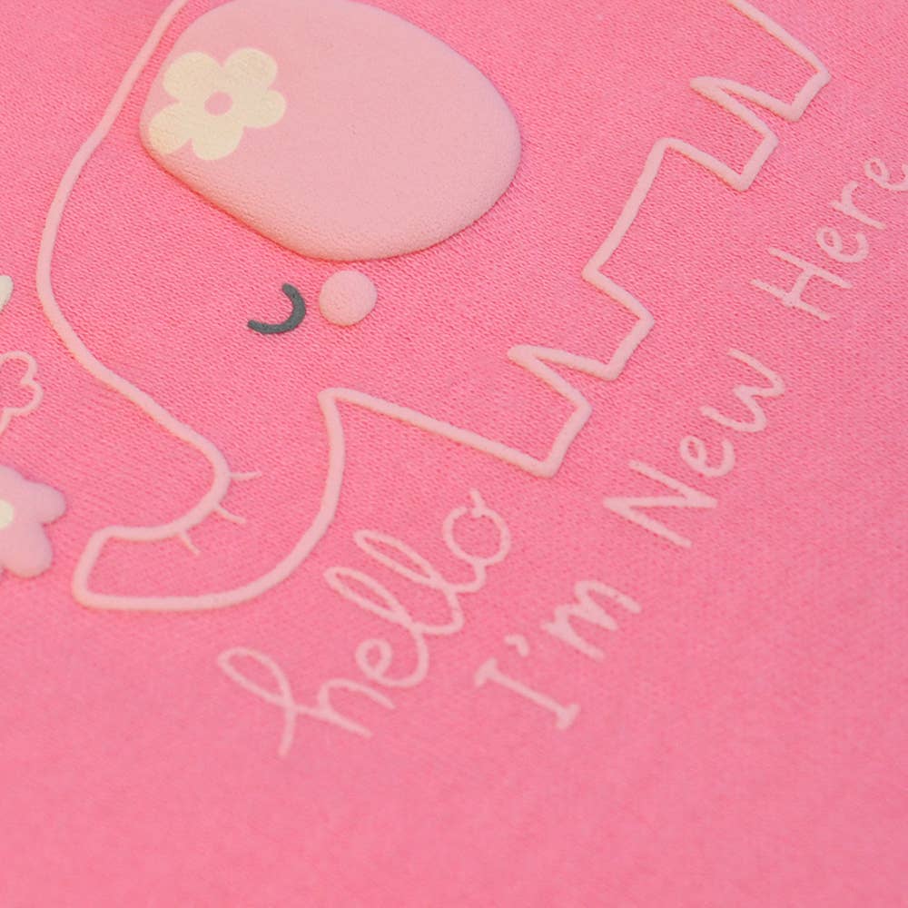 Lollipop Dreams - Wholesale Bodysuit (Non-Footed) - Baby - Pack of 3 Baby Elephant Puff Screen Print Pattern Bodysuits2