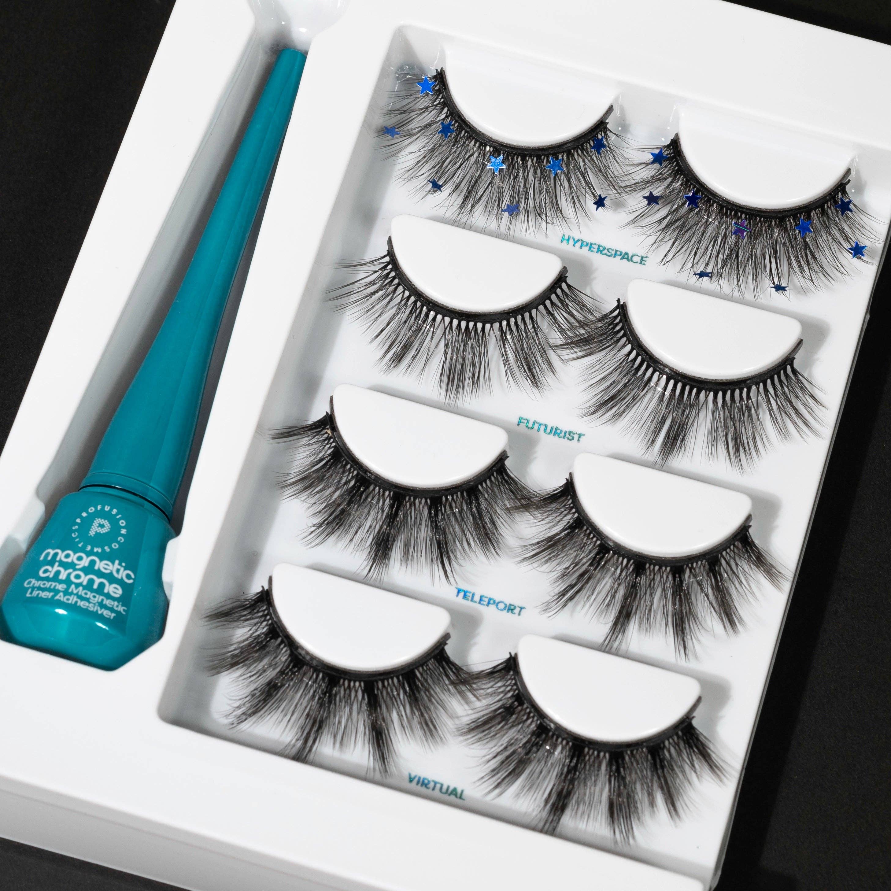 Profusion Cosmetics - Wholesale False/Fake Eyelashes - Metachrome Meta Lashes 5pc Magnetic Flexible False Eyelashes0