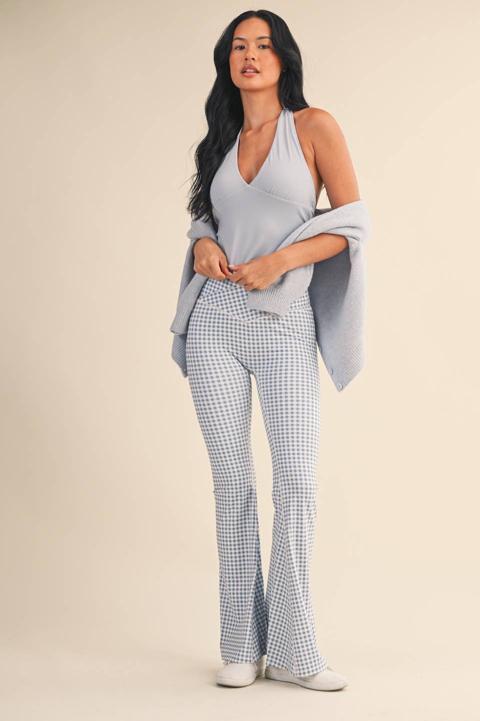 KIMBERLY C - Wholesale Athletic Top - Women's - Plunge Halter Tank29