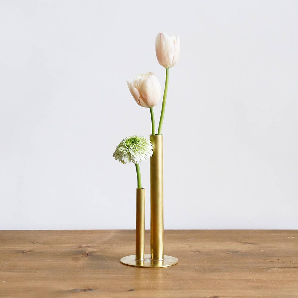 shesay - Wholesale Vase - Brass Flower Vase – Multi-Height Cylinders for Small Spaces0