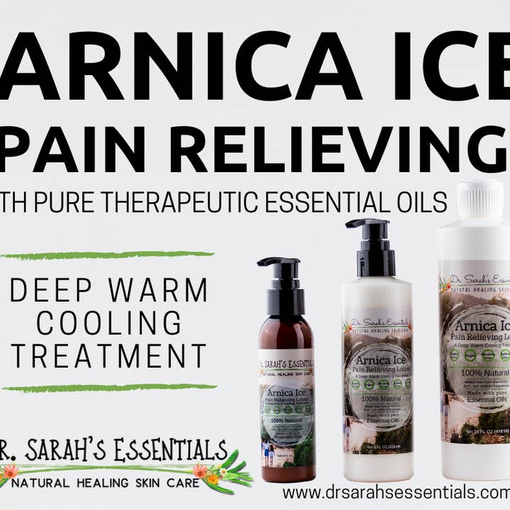 Dr. Sarah's Essentials LLC - Wholesale Pain Relief Spray/Cream - Arnica Ice Lotion (Deep Warm Cooling Treatment)