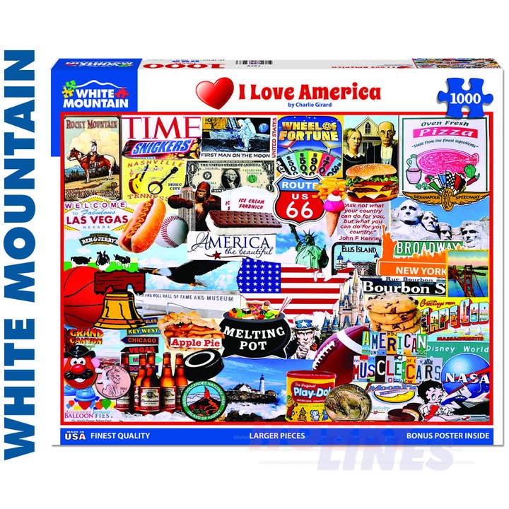 I Love America 1000pc Puzzle | 1279pz for wholesale by Hobby-lines