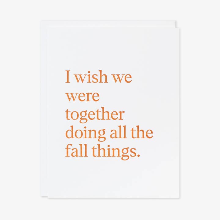 Karte „All the Fall Things“ für den Großhandel von Kindly,