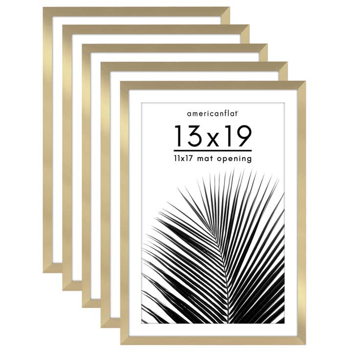 Americanflat - Wholesale Picture Frame - Americanflat 5 Pack Picture Frames With Mat Plexiglass Cover56