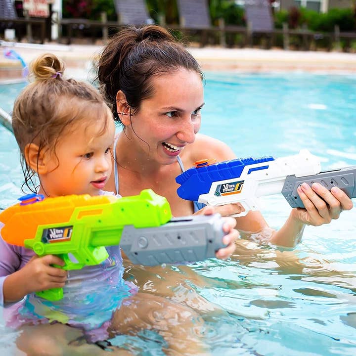 Lelaffet - Wholesale Beach/Pool Toy - Kids & Baby - 2 Pack Super Soaker Water Gun Squirt Guns Shooter Water1