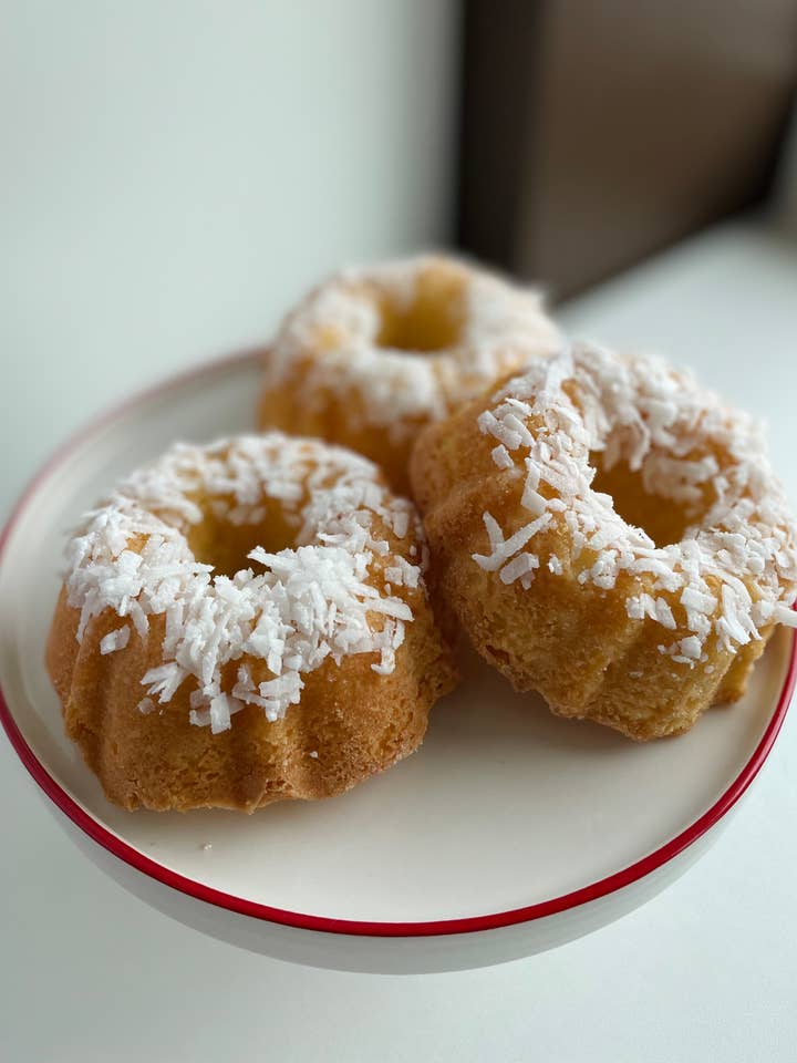 Mini Coconut Pound Cake for wholesale by Yummy Mummy Bakery