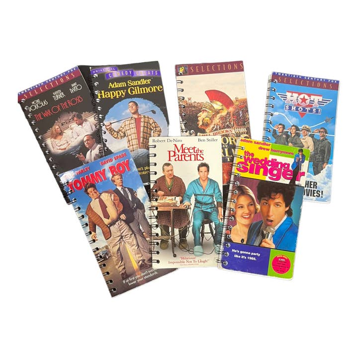 StuckOnU Art - Wholesale Journal/Diary - VHS Movie Box Journals - Comedy