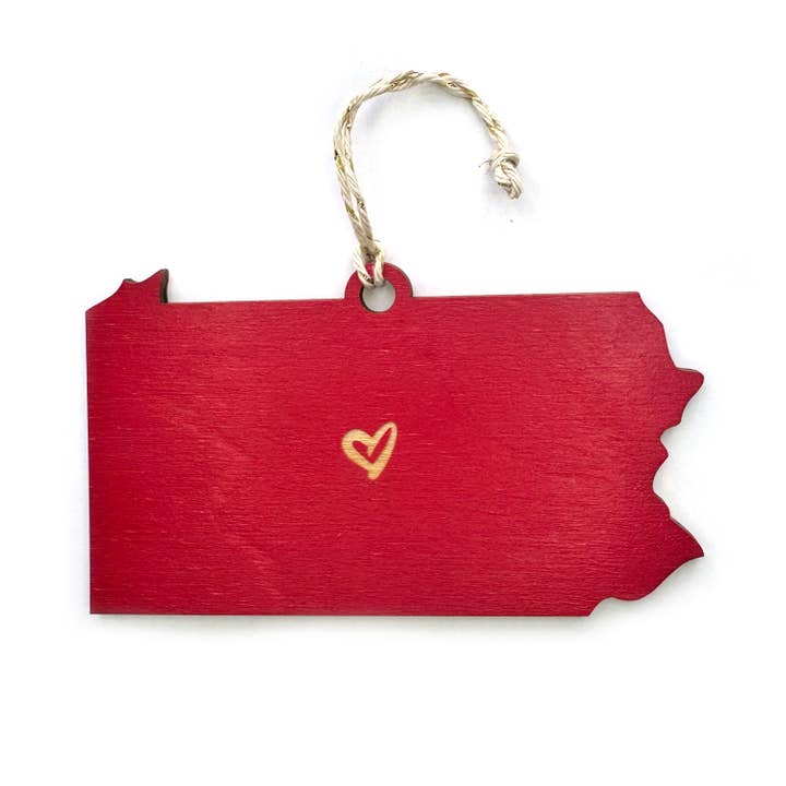 Ornement en forme de cœur de Pennsylvanie pour la vente par SnowMade