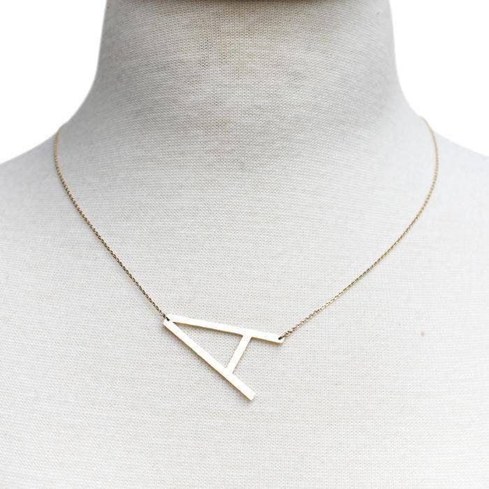 Alora Boutique Inc. - Wholesale Pendant/Charm Necklace - Monogram Collection Initial Necklace22