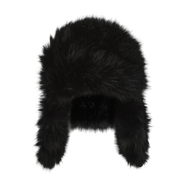 Lei Reversible Fur Trapper Hat Silver/Black for wholesale by DAWANG