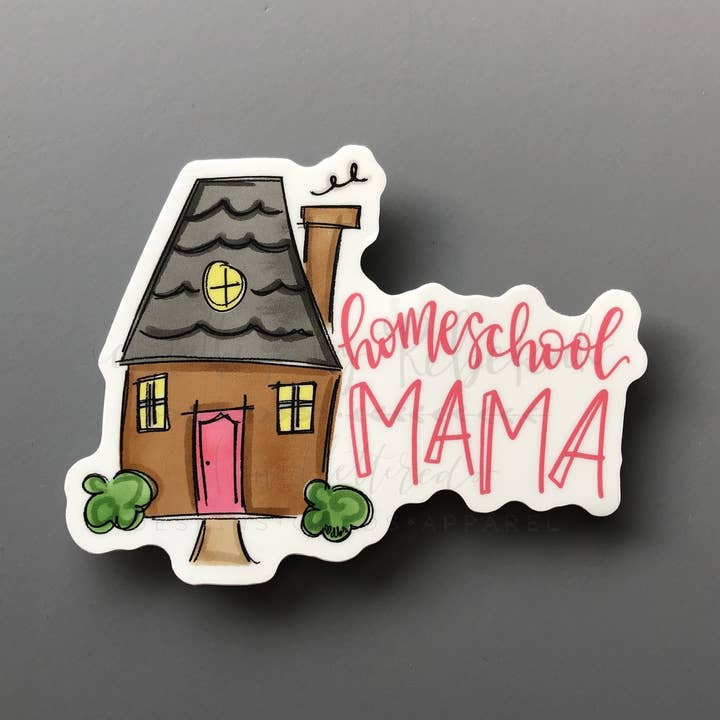 Thuisschool Mama Sticker voor wholesale door Doodles By Rebekah