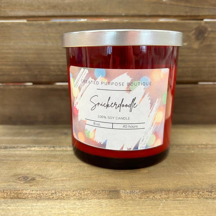 Snickerdoodle - Soy Wax Candle - 8oz Tumblers for wholesale by Created Purpose Boutique