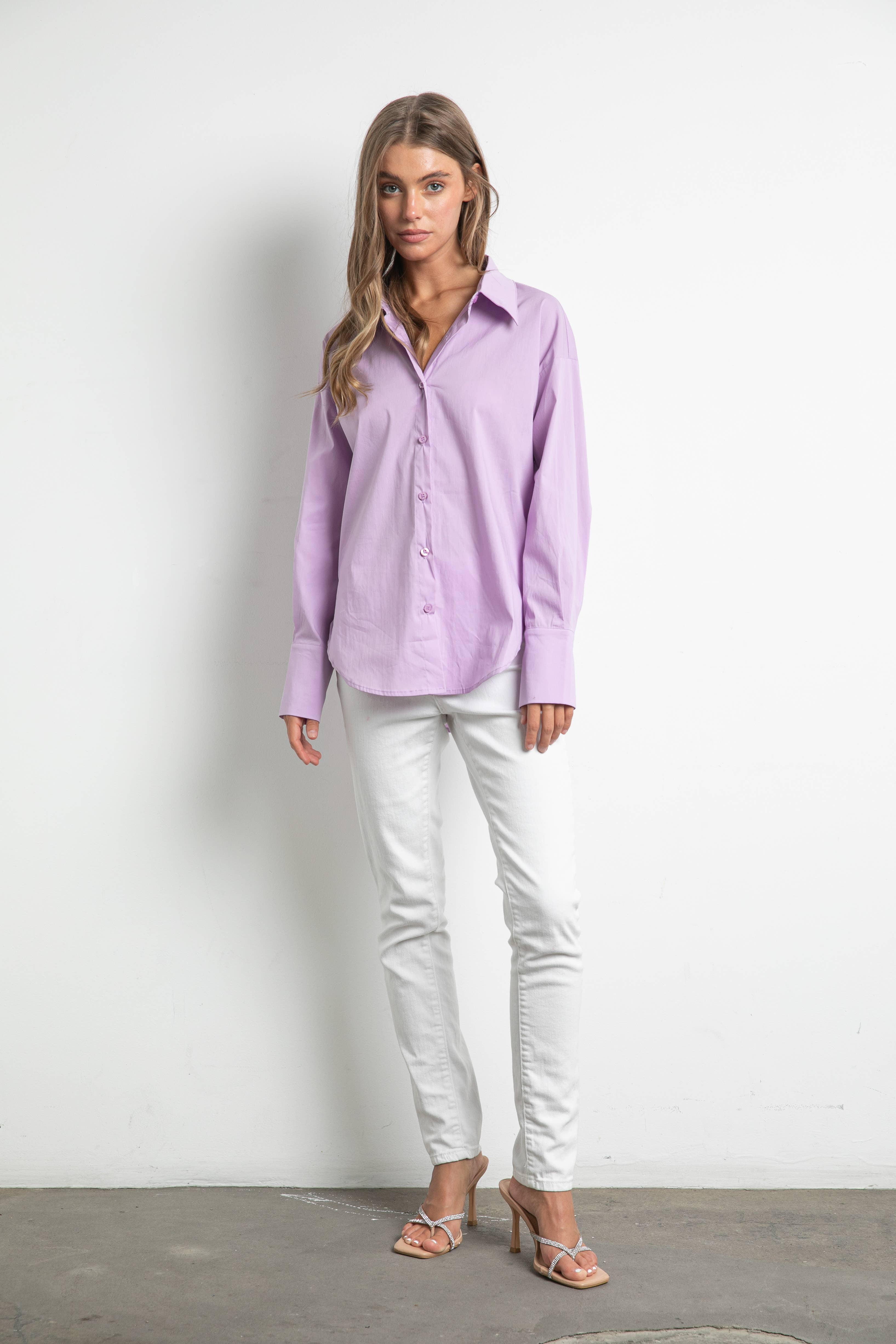 KIWI - Wholesale Button Down Shirt - Women's - IT2464 Top1