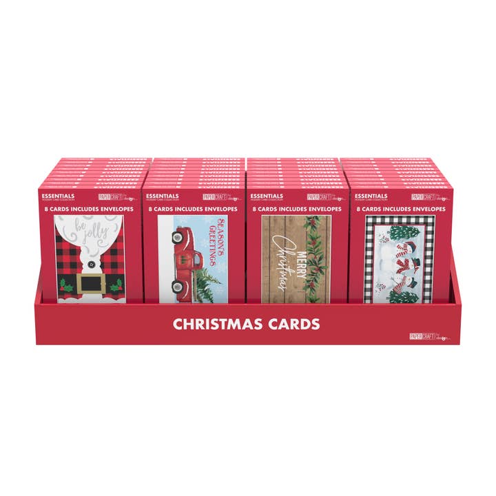 Papercraft - Wholesale Everyday Greeting Card - Counter Display - 8CT Essentials Boxed Cards - Farmhouse