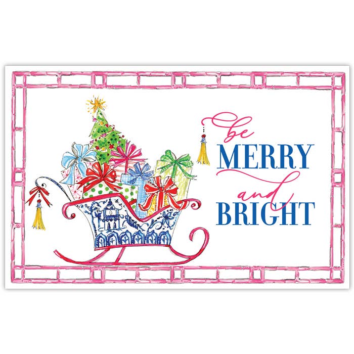 Tovaglietta per slitta Chinoiserie Merry and Bright per la vendita all'ingrosso da parte di RosanneBeck Collections