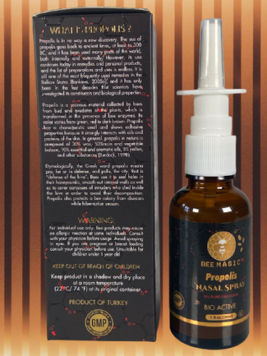 Bee Magic – wholesale Näsvård – Propolis 5% nässpray, Kosher OU5