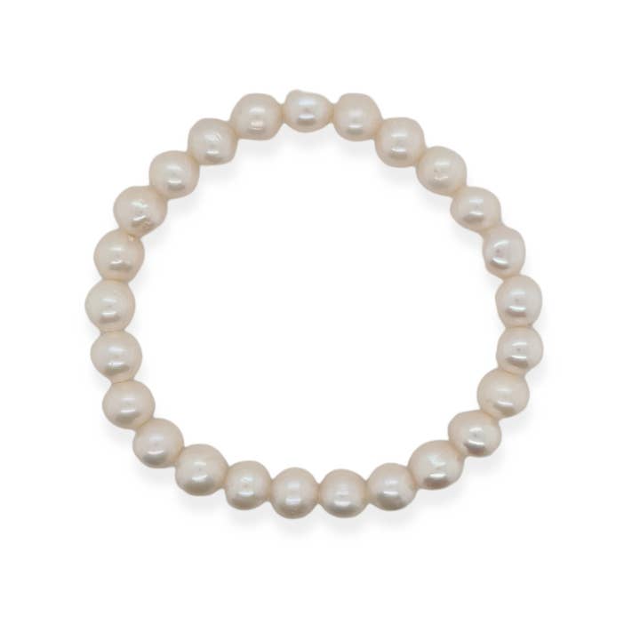 8mm F/W STRETCH PEARL BRACELET for wholesale by Mountain Creek Jewellery