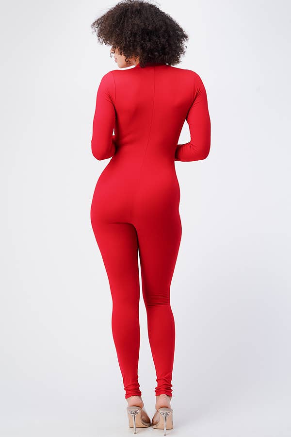 Lime All the Time - Vente Combinaison – femme - Combinaison moulante à manches longues à demi-fermeture éclair9