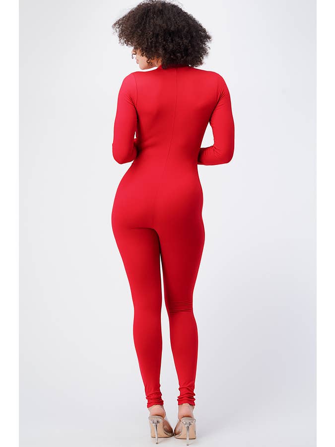 Lime All the Time - Vente Combinaison – femme - Combinaison moulante à manches longues à demi-fermeture éclair9