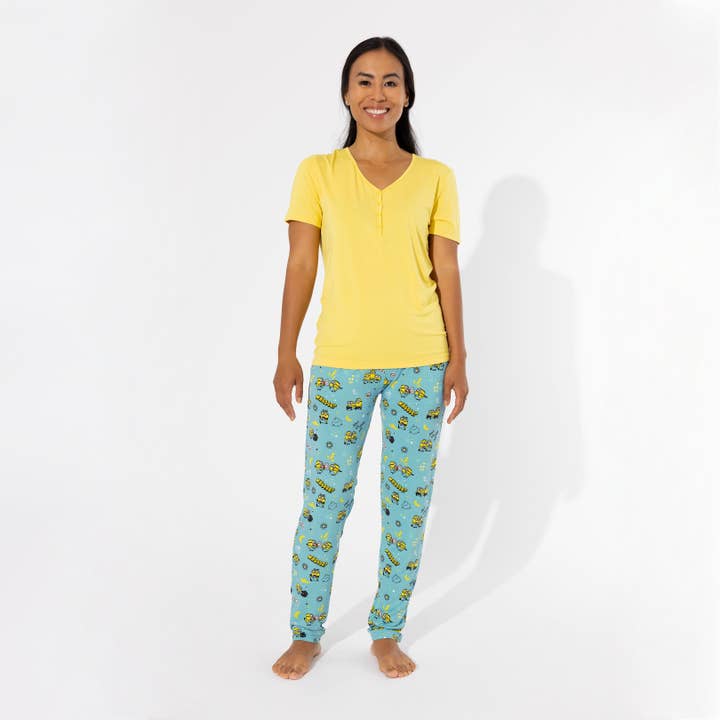 Bellabu Bear - Wholesale Sleepwear Set - Women's - Minions Bello Banana Bamboo Women's Pajama Set