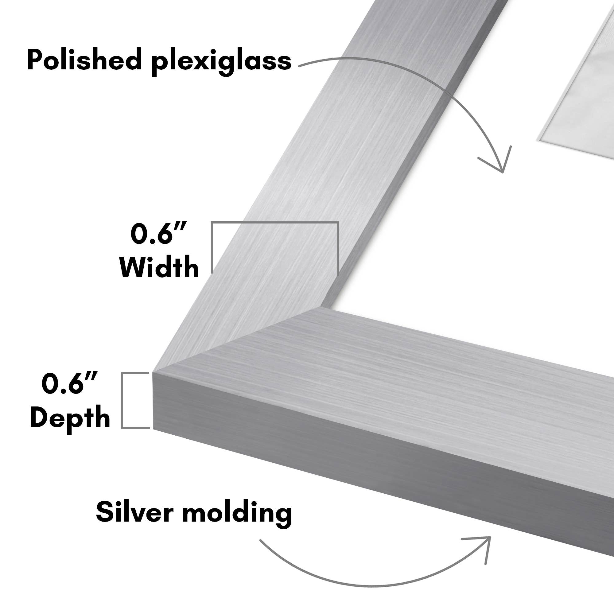 Americanflat - Wholesale Picture Frame - Americanflat 5 Pack Picture Frames With Mat Plexiglass Cover118