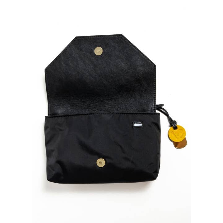 R.Riveter - Wholesale Crossbody Bag - Women's - Patton | Black Nylon + Black Leather