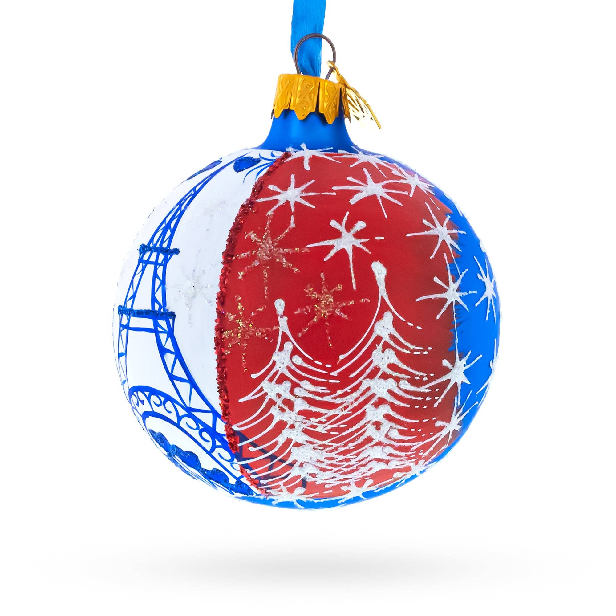 BestPysanky – wholesale Prydnad – Eiffeltornet, Paris, Frankrike Glasprydnad2