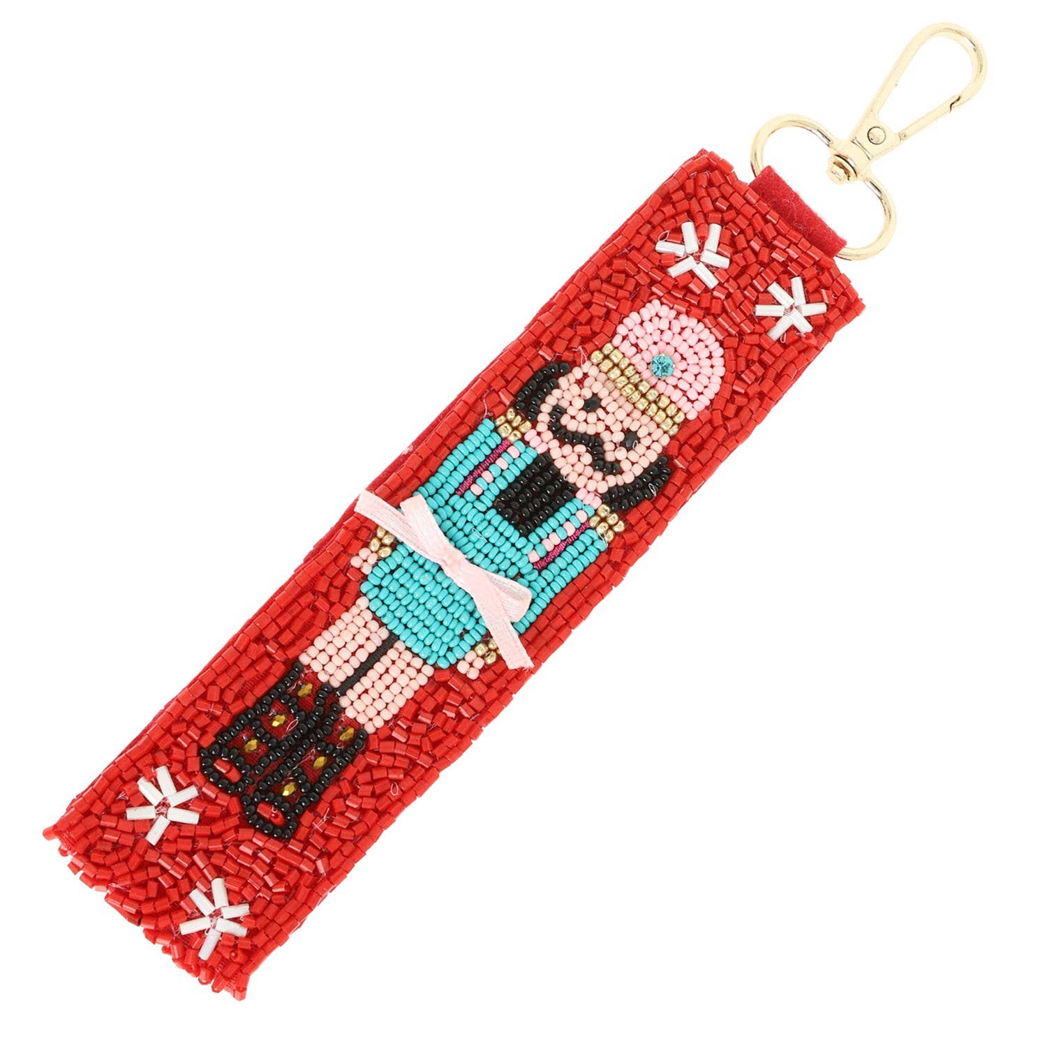 anbfashion - Wholesale Keychain - Women's - Christmas Nutcracker Seed Bow ribbon Bead Keychain2