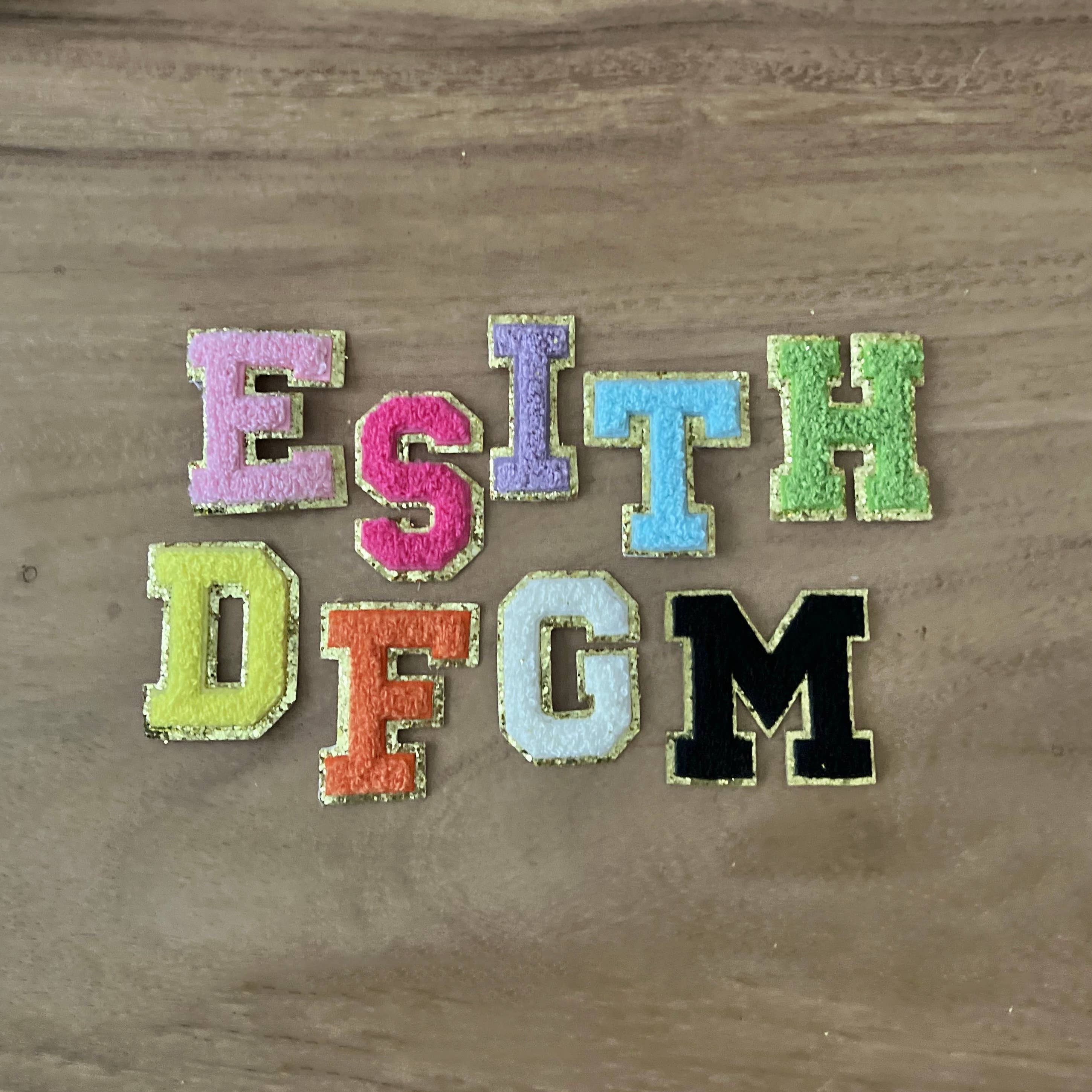 Palmy Pineapple - Wholesale Patch - Full Alphabet Chenille Self Adhesive Varsity Letter Patch6