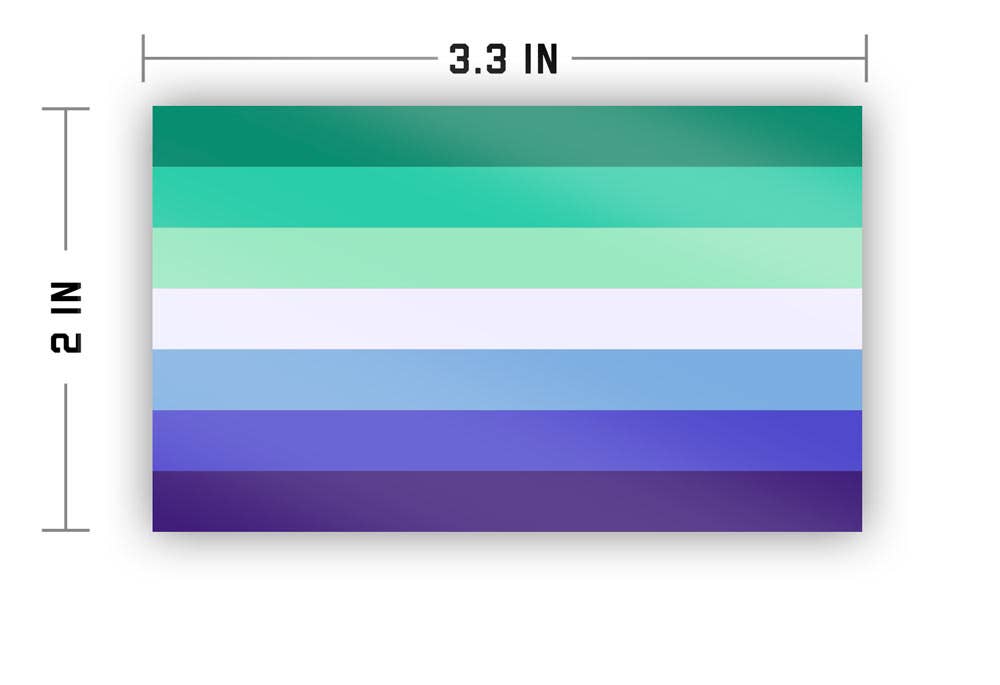 Flags For Good - Wholesale Sticker - MLM (Man Loving Man) Pride Flag Sticker2