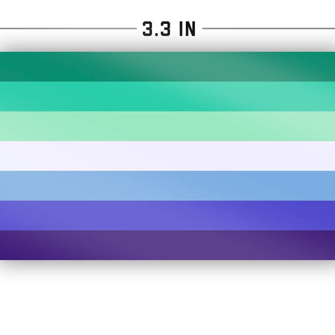 Flags For Good - Wholesale Sticker - MLM (Man Loving Man) Pride Flag Sticker2