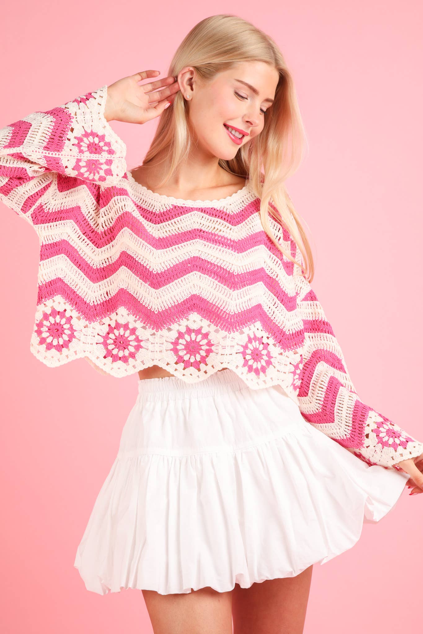 VERY J - Wholesale Skirt - Women's - NS50136-Bubble Mini Skirt with Inner Shorts10