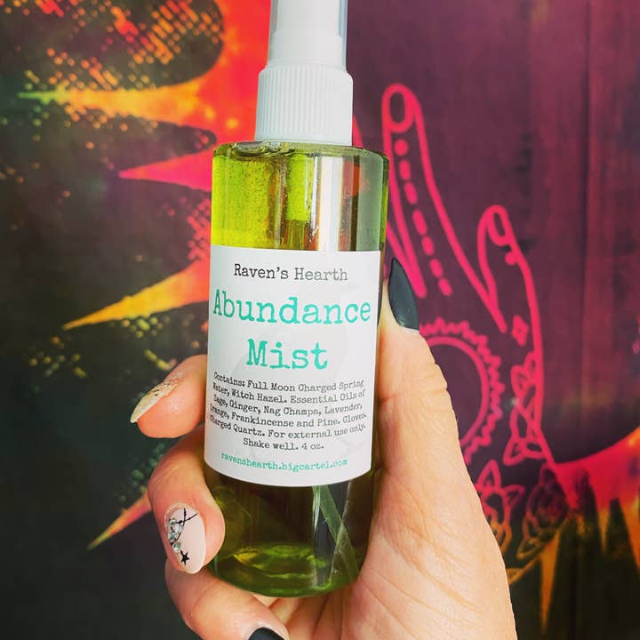 Raven’s Hearth - Wholesale Room & Linen Spray - Abundance Mist | Manifestation | Room & Body Spray1