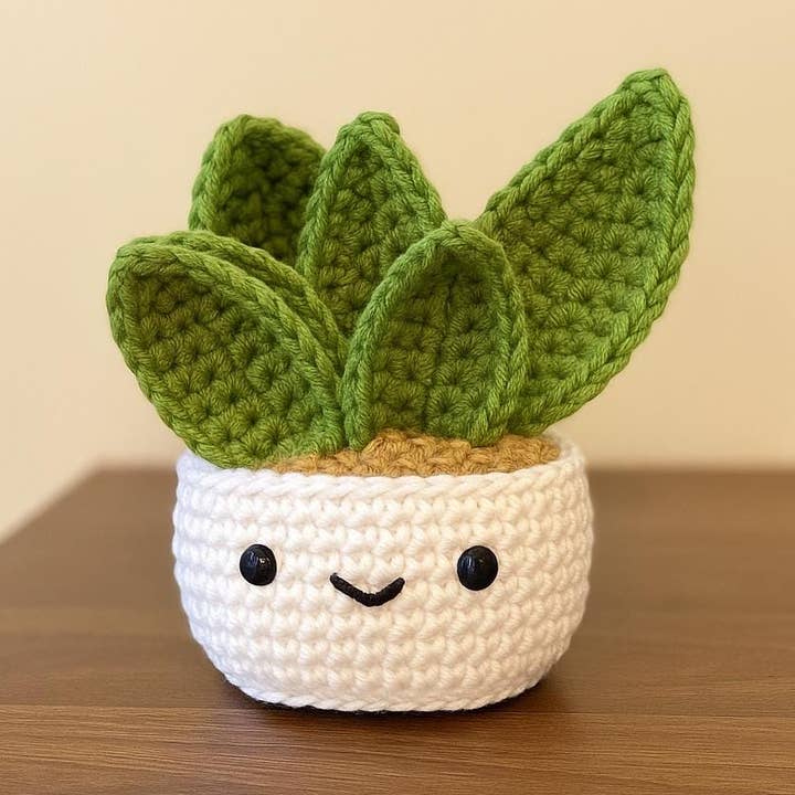 Crochet Plant, Amigurumi Potted Decor Desk or Shelf, Cute for wholesale by TOMOPOD LLC