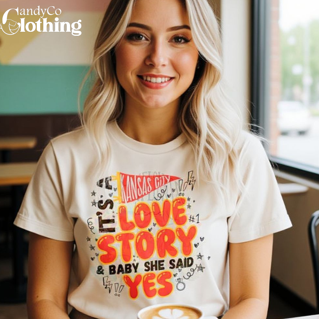 The Candy Collections - Wholesale Screen Printed T-Shirt - Women's - Taylor engaged t-shirt graphic tee fall fiance she said yes0