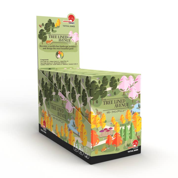 Japanime Games - Wholesale Board Game - 6-Pack Display Tree Lined Avenue - Boardgame