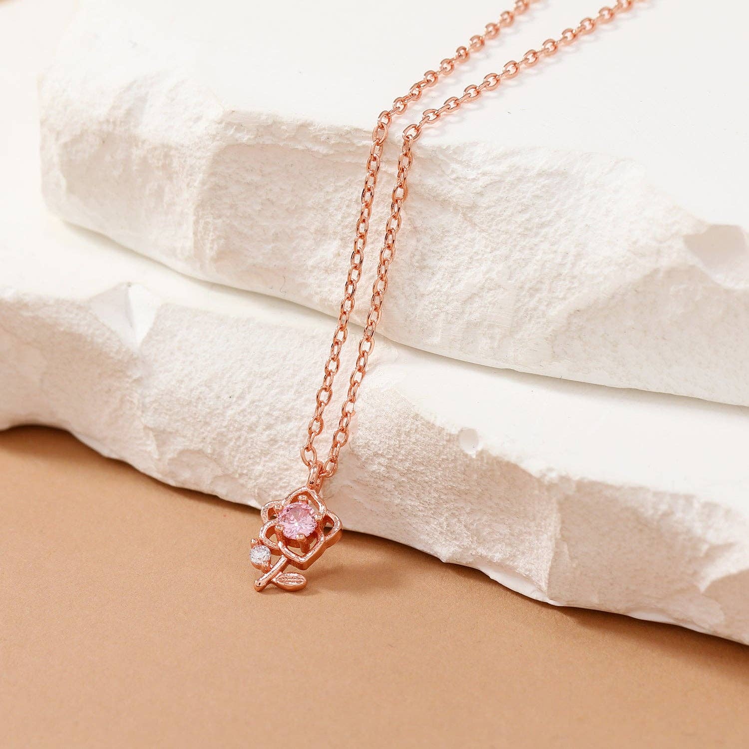 peachade - Wholesale Pendant/Charm Necklace - Delicate Small Crystal Necklace2